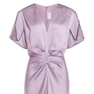 Victoria Beckham Gathered Waist Midi Dress Size UK 10